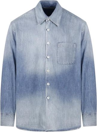 Our Legacy Above Shirt - Heren - Spijkeroverhemden - Blauw - XL - Katoen - Overhemden