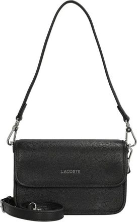 Lacoste Elegante Schoudertas Zwart LG Collectie - Dames - Schoudertassen - Zwart - ONE Size - Leer - Tassen