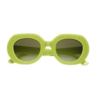 Emmanuelle Khanh Green Love Bio-Nylon Round Sunglasses