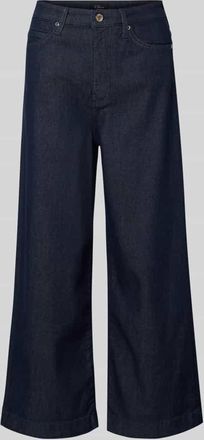 s.Oliver Black Label Wide Leg Jeans aus Viskose-Baumwoll-Mix Modell SURI in Jeansblau, Gr&ouml;&szlig;e 34