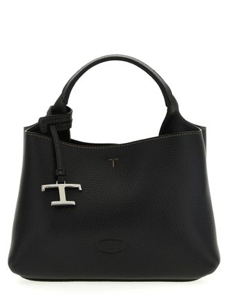 Tod's Micro Leather Handbag Borse A Mano Nero-Donna