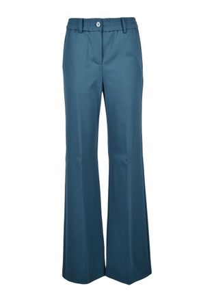 Patrizia Pepe Classic Wide Leg Pants - Green
