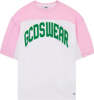 GCDS Color-Block T-shirt - Heren - T-shirts - Roze - S - Polyester - Tops