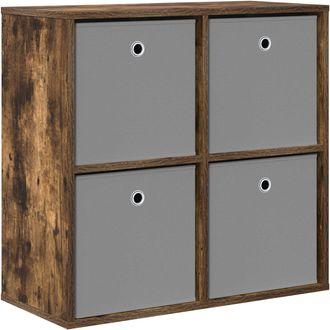 vidaXL Aparador Roble Ahumado 68,5 X 32 X 67 Cm Vidaxl