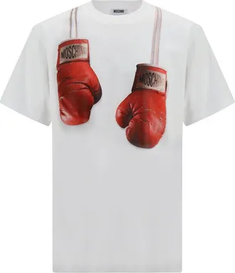 Moschino White Cotton Mens Sportswear