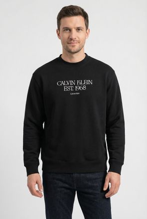 Calvin Klein Jeans Sweatshirt CALVIN KLEIN JEANS 1968 NYC GRAPHIC, Herren, Gr. XXL, schwarz, Sweatware, Obermaterial: 100% Baumwolle, unifarben, l&auml;ssig geschnitten norma