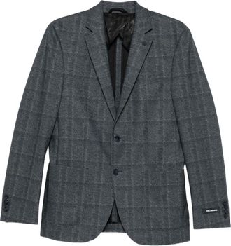 Karl Lagerfeld Giacca a quadri con due bottoni - Blu