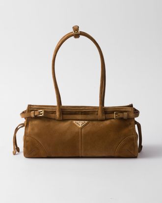 Prada Bonnie medium suede handbag