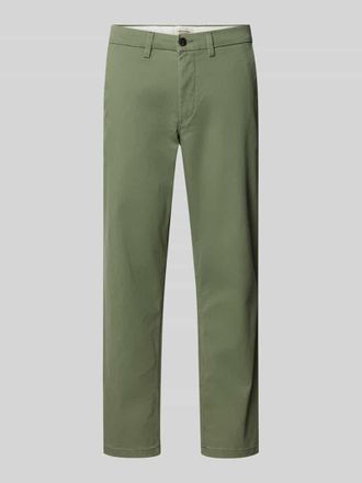 Jack & Jones Jack & Jones Straight Fit Chino mit Ges&auml;&szlig;taschen Modell Stollie in Oliv, Gr&ouml;&szlig;e 28/32