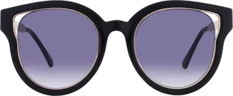 Guess Smoke Gradient Butterfly Ladies Sunglasses GF0323 01B 54