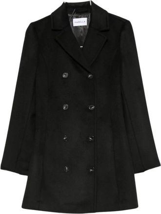 Marella Double-Breasted Coats - Dames - Mantel - Zwart - S - Jassen