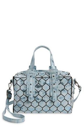 Patrizia Luca Chevron Geo Duffle Satchel in Blue at Nordstrom Rack