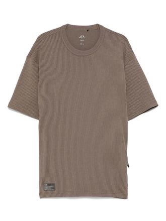 Oakley ribbed T-shirt - men - Cotton/Elastane/Polyamide - S - Brown