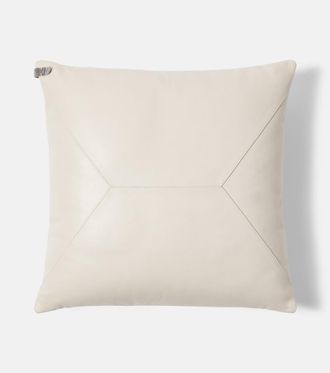 Brunello Cucinelli Monili leather cushion