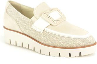 DL Sport Schoenen, Dames, Beige, 36 EU, Raffia Loafer Gar. DZ