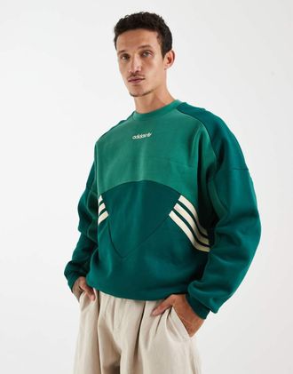 adidas Originals Munich 93 - Felpa girocollo verde college