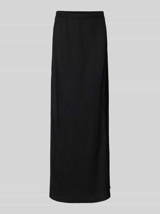 Pieces Maxirock mit Strukturmuster Modell LUNA in Black, Gr&ouml;&szlig;e XS