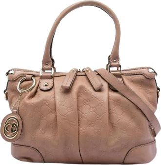 Gucci Pre-owned Sukey Satchel - Dames - Vintage Handtas - Bruin - ONE Size - Leer - Vintage
