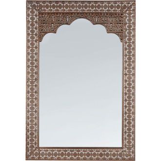 Beliani Wall Mirror PALI 60 cm 90 cm Metal Copper