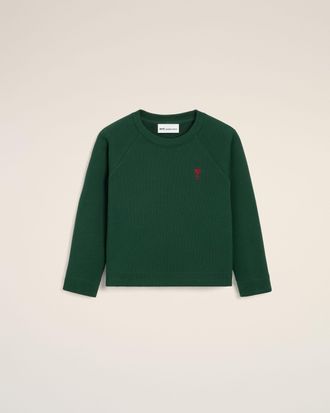 Ami Green cotton sweatshirt with Ami de Coeur Green - 10 ans - Unisex