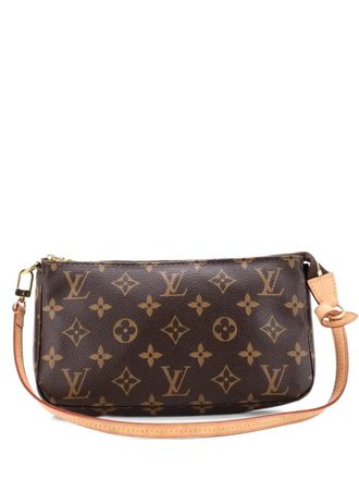 Louis Vuitton Pochette Accessoires NM Monogram Canvas clutch bag - Bruin