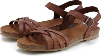 Lascana Sandale LASCANA Sandalette, Sommerschuh, Damen, Gr. 45, braun, Obermaterial: 100% Rindsleder. Decksohle: 100% Rindsleder. Laufsohle: 100% Synthetik, u