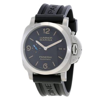Officine Panerai Pre-owned Panerai Luminor Marina 1950 Automatic Black Dial Mens Watch PAM01312