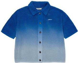 Honor The Gift Ombr&eacute; Open Stitch Button-Up Shirt in Blue at Nordstrom Rack, Size Xx-Large