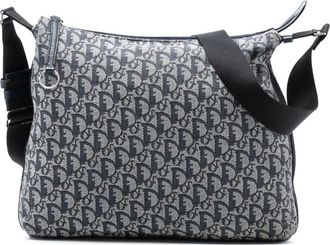Dior Pre-owned Cross Body Bags, female, Blue, Size: ONE SIZE Pre-owned Patterned Canvas Shoulder Bag