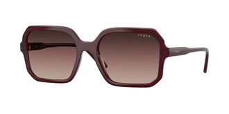 Vogue Eyewear VO5696SF Asian Fit 3284E2 Womens Sunglasses Burgundy Size 55