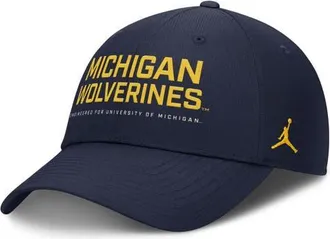 Jordan Brand Mens Jordan Brand Navy Michigan Wolverines 2025 On-Field Gameday Club Adjustable Hat at Nordstrom, Size Medium/large