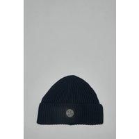 Stone Island Beanie with Compass Logo Patch
