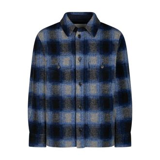 Isabel Marant Isabel Marant, Light Jackets, male, Multicolor, Size: XL Plaid Check Pattern Shirt
