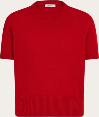 Ferragamo Donna T-shirt in cashmere Rosso