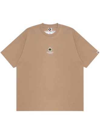 Aape By A Bathing Ape Moonface Clover T-shirt - Beige
