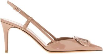 Valentino Garavani Peach Leather Pumps