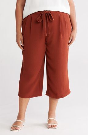 Daniel Rainn Crop Wide Leg Pants in Dark Bronze at Nordstrom Rack, Size 3X