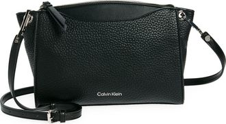 Calvin Klein Garnet Crossbody Bag in Black/Silver at Nordstrom Rack