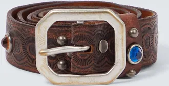 Ralph Lauren Rasco embellished leather belt