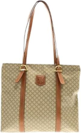 Celine Pre-owned Tote Bags, male, Beige, Size: ONE SIZE Pre-owned Coated Canvas Tote Bag