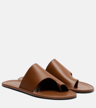The Row Malick Thong leather sandals