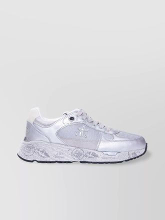 Premiata leather low-top sneakers