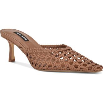 Nine West Camenlaw Woven Mule in Light Brown at Nordstrom, Size 7.5