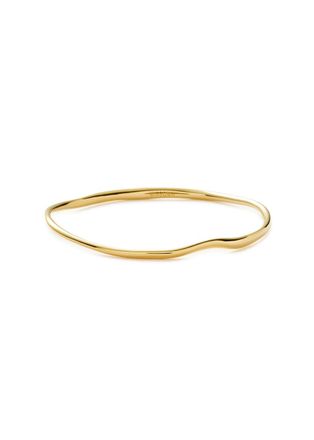 Missoma Molten Ripple 18kt Gold Vermeil Bangle - L