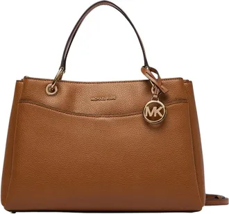 Michael Kors Tassen, Dames, Bruin, ONE Size, Leer, May Schoudertas