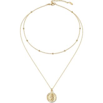 Argento Vivo Guadalupe Double Layer Necklace in Gold at Nordstrom