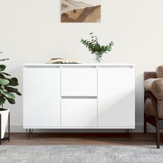 Berkfield Home Sideboard White 104x35x70 cm Engineered Wood | Size: 104 x 35 x 70 cm