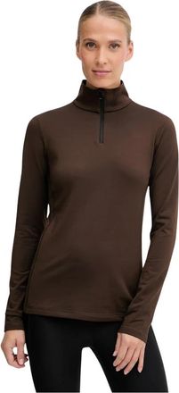 Bogner Margo Longsleeve - Dames - Longsleeves - Bruin - M - Polyester - Tops