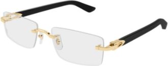 Cartier Ct0581o001 Gold Black Transparen