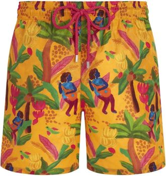 Vilebrequin Tropicalia Monogram Schildpadden Jacquard Zwemshorts - Heren - Badkleding - Veelkleurig - Maat: 3XL Leer